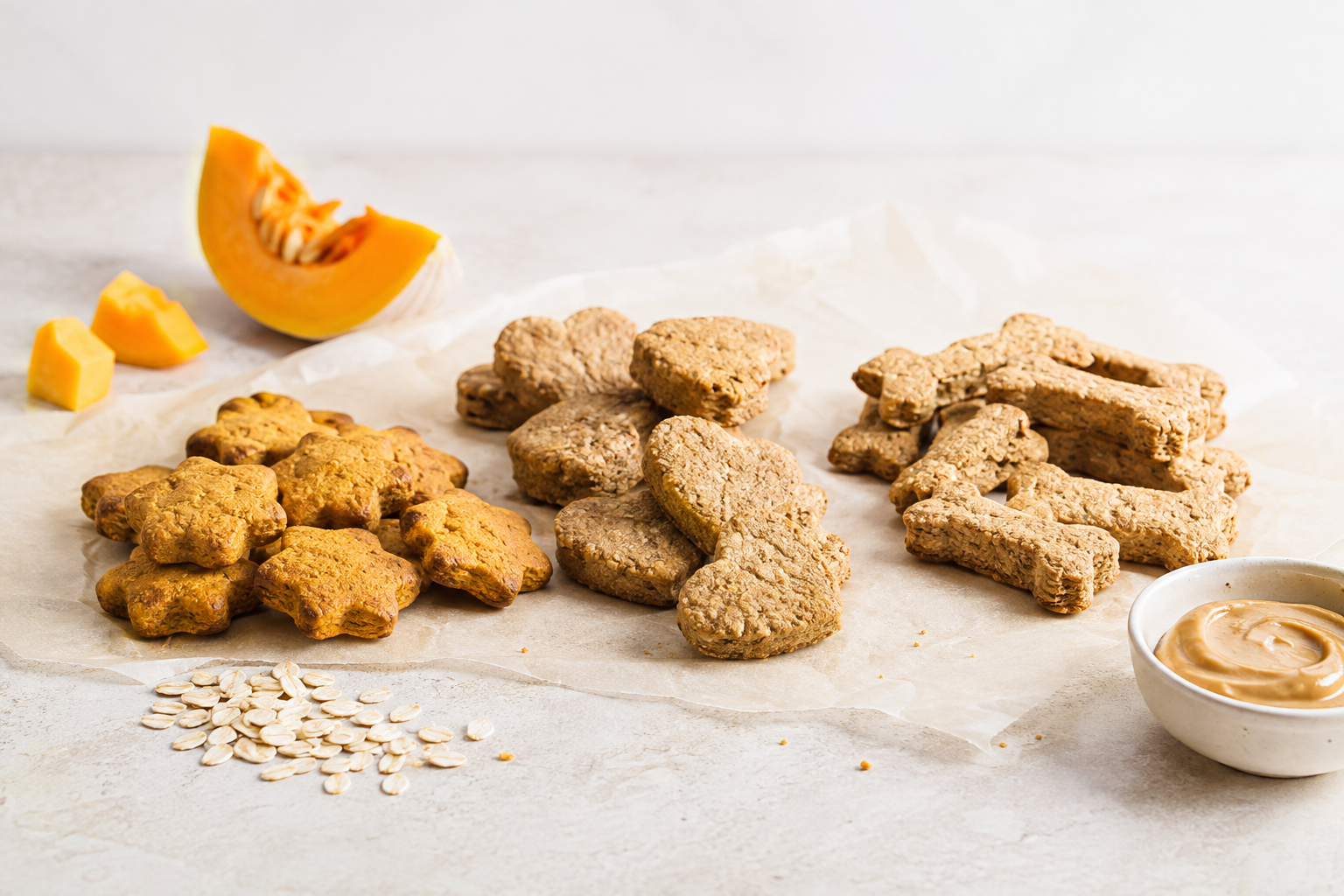 Assorted homemade pet treats